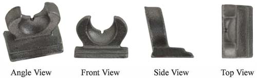 Rear sight,
semi-buckhorn for 15/16" or 1"  barrels,
Kit Carson's Hawken style